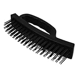 POPETPOP Steel Wire Brush for Rust Removal Versatile Cleaning Tool for Industrial and Household Use Ergonomic Handle Design Even Bristle Distribution for Debris Removal