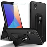 ZHIYIWU Case for Moxee M2160 Phone Case Hide Telescopic Folding with Kickstand Shockproof Protective Cover ，with 1pcs Screen Protector Reinforced Corners TPU Black