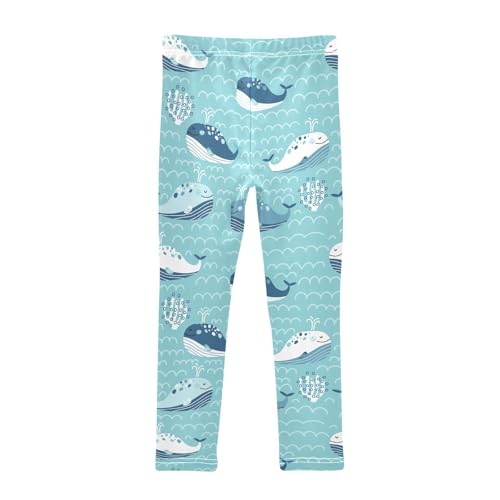 ZZKKO Girls Leggings Naive Whale Toddler Girls Clothes Leggings for Girls Toddler Girls Leggings 3-4T2