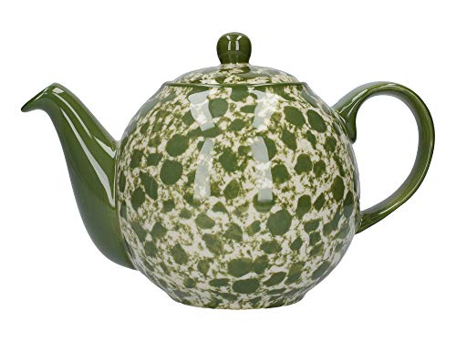 London Pottery Splash Globe - Tetera con colador (cerámica, 4 tazas, 900 ml), diseño de globo