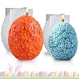 2 Pezzi Stampo in Silicone per Pasqua, Stampi in Silicone per Uovo, Stampi per Candele in Silicone Pasqua per Candele Pasqua Aromaterapia Cioccolato