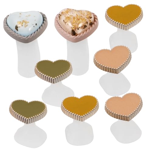 Ipetboom 8Pcs Heart Shape Toe Separators for Nail Polish Soft Pedicure Toe Dividers for Women Candy Color Toe Spacers for Nail Art and Relaxation