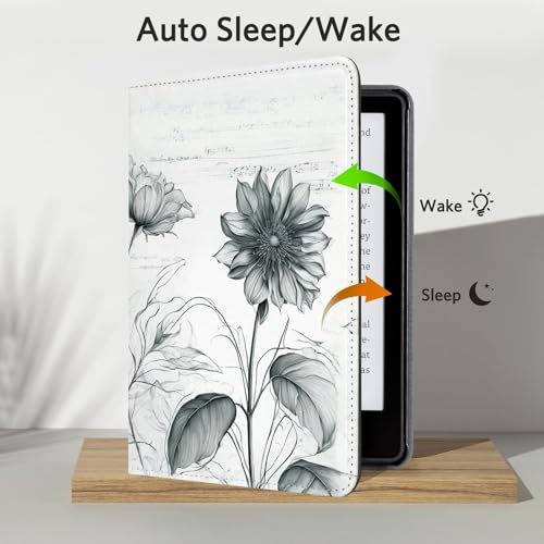 Image of CoBak Case with Stand for 6.8 inch E-Book Reader -Cover with Auto Sleep Wake,Card Slot,Hand Strap Feature - Fits 11th Generation（not Compatible with Meebook /KoBo）