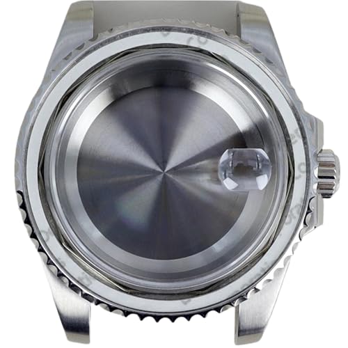 AHYYLKLPER 40mm �r���v�P�[�X �T�t�@�C�A�K���X Nh35 Nh36 Nh34 4R36 2824 8215�p �����������[�u�����g 28.5mm �r���v�P�[�X(�\���b�h�{�g���J�o�[1�AMiyota 8215 8205)