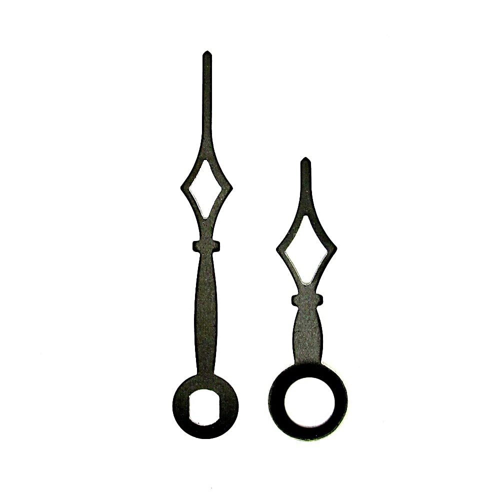 Dans Clock Shop Black Replacement Metal Clock Hands Compatible With German Euroshaft Mechanism Movements Diy Repair 35Mm (C)