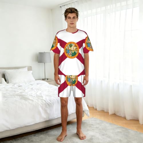 Pyjama drapeau Floride respirant ensemble de nuit doux pour sommeil confortable