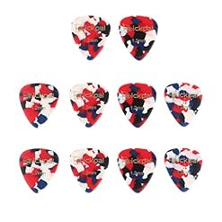 U/K Lot de 10 médiators en celluloïd de 1,2 mm d’épaisseur – Rouge – Très pratique et populaire - Les Beatles, Paul McCartney, John Lennon, RIngo Starr, George Harrison