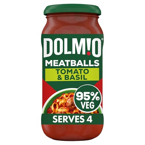 Dolmio Bolognese Meatball Tomato and Basil Pasta Sauce Jar 450g