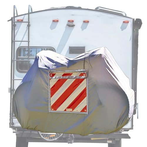 Housse de protection résistante aux intempéries en tissu Oxford 600D pour 2 vélos, caravane/porte-bagages de camping, convient pour Volkswagen California...