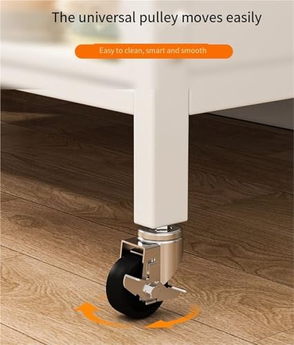 Estante de cocina multifuncional con puerta plegable para microondas - Mueble de almacenamiento que ahorra espacio para accesorios de cocina y accesorios de cocina, perfecto para espacios pequeños - imagen 4