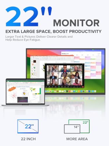 Image of UPERFECT 22 inch 2K QHD IPS HDR Portable Touch Monitor