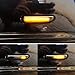 iJDMTOY Euro Smoked Lens Amber Full LED Sequential Blink Front Side Marker Light Kit Compatible With BMW E46 1999-01 3 Series Sedan, 1999-03 3 Series Coupe, Replace OEM Amber/Clear Sidemarker Lamps