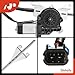 A-Premium Electric Power Window Regulator with 2-Pin Motor Compatible with Kenworth T600 1999 2000 2001 2002 2003 2004, Front Left Driver Side, Replace# R211010