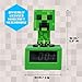 Paladone Minecraft Creeper Alarm Clock – Officially Licensed Icon with in-Game Music & Night Light for Kids & Tweens, Gaming Room Decor, Fun Gift for Minecraft Fans