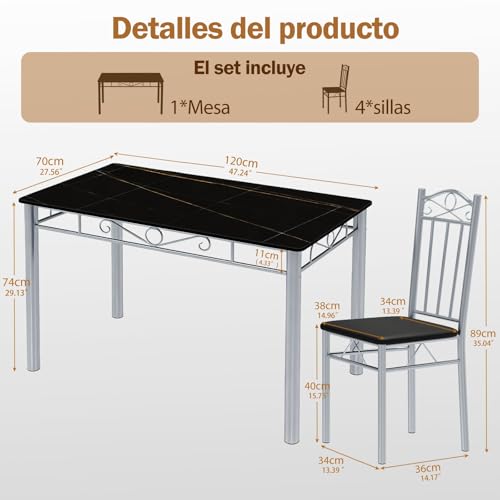 Catálogo para Comprar On-line Comedor Cuadrado 4 Sillas de esta semana. 2 Imagen adicional