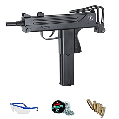 Cobray Ingram Kit ASG M11 - Pistola de Aire comprimido (CO2) y balines de Acero (perdigones BBS) Calibre 4.5mm. Réplica Mac 11 + Accesorios <3,5J