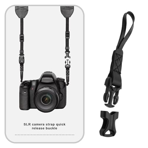 LT Easiyl 1 Pair of Quick Release Buckles Camera Strap Quick Release Loop Connector for Binoculars Small-Sized Digital Cameras Compact Cameras POM Leather Camera Strap Buckle - Image 2