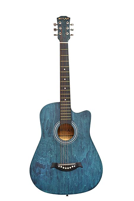 Image of I-280 38 Inch Blue Spruce Cutaway Acoustic Guitar with Dual Action Truss Rod, Bag, and Picks