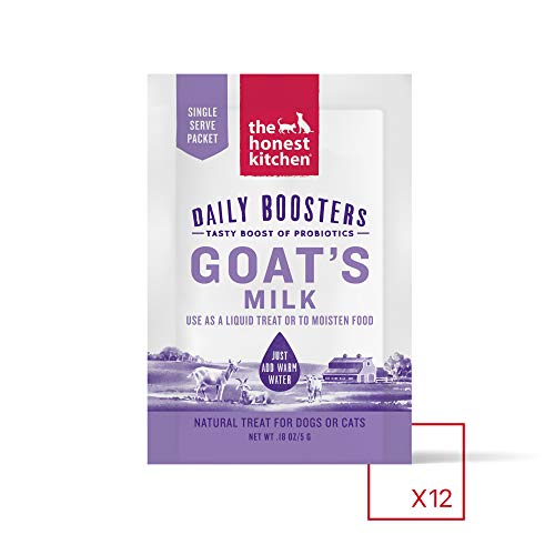 The Honest Kitchen Daily Boosts: Instant Goat's Milk With Probiotics For Cats And Dogs, 12 Pack Of 5G Sachets #TOP1