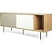 Temahome Dann 165 w/Steel Legs Sideboard, Oak Frame