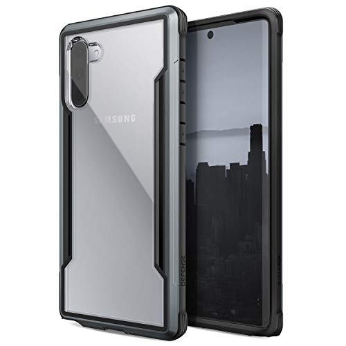Raptic Shield, Samsung Note 10 Plus (Formerly X-Doria Shield) - Military Grade Drop Tested, Anodized Aluminum, TPU, and Polycarbonate Protective Case, Samsung Note 10 Plus, Black