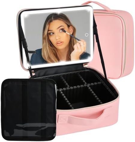 Bathroom Travel Bag Fascinate Makeup Vanity Case With Lighted - Main Image