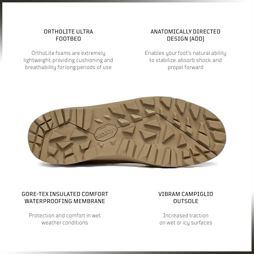 GARMONT TACTICAL T8 Extreme EVO GTX Military Combat Boots for Men and Women, Army, Air Force, AR670-1 Compliant, Waterproof Insulated Outdoor Footwear, Suede Leather Shoes3