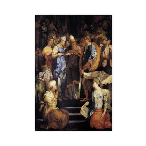 Mariage de Joseph et Marie impression toile decoration murale chambre coucher