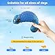 Pewkim Chamäleon Hundespielzeug, Unzerstörbares Hundespielzeug, Unkaputtbar Kauspielzeug Hund mit Naturkautschuk, Nylon Material für Kleine,Mittelgroße-Blau