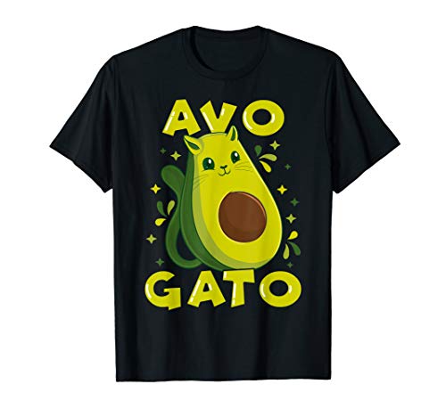 Cute & Funny Avogato Avocado Cat Pun T-Shirt