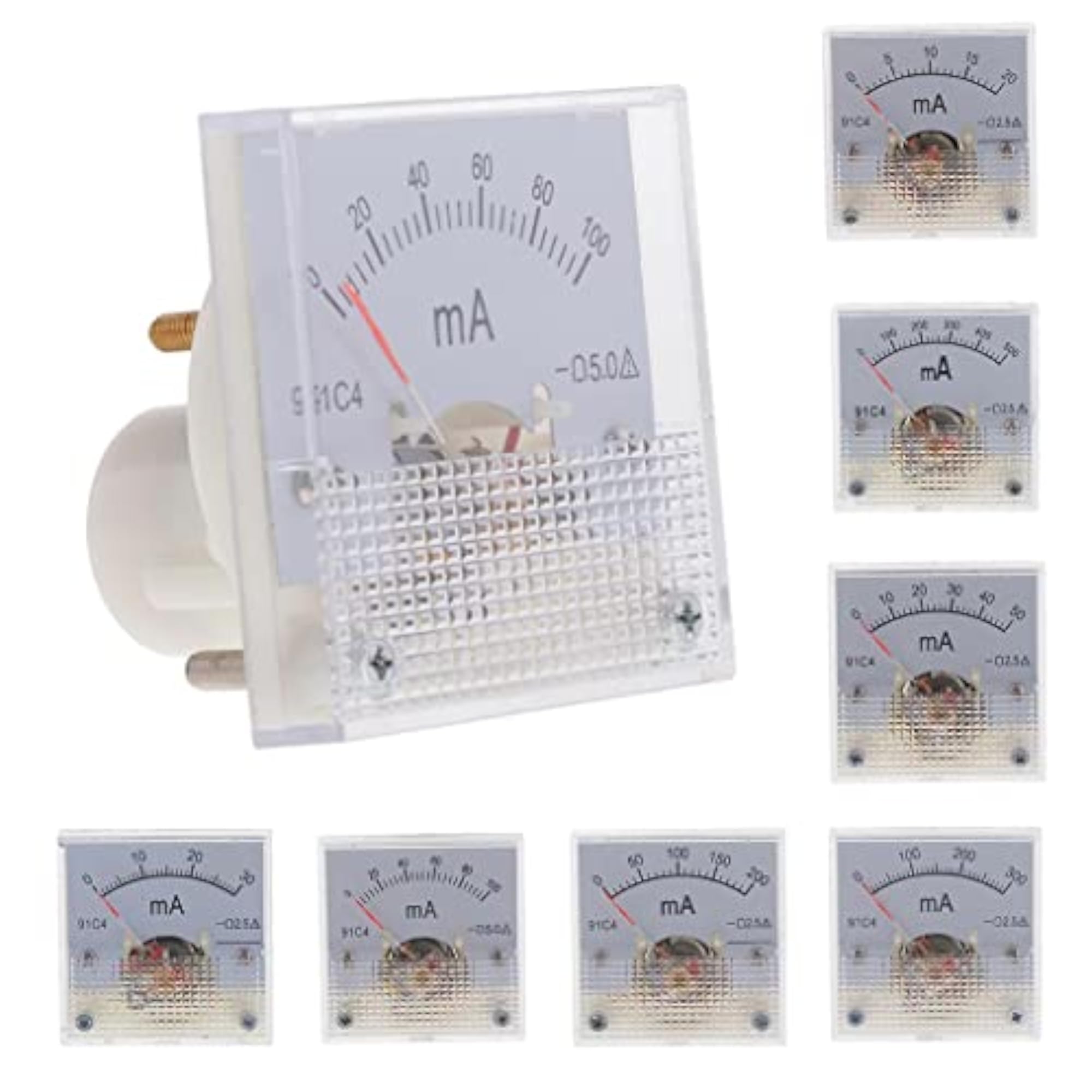 DC Ammeter Analog Panel Meter Amp Meter Current Gauge Pointer Type 0-20mA