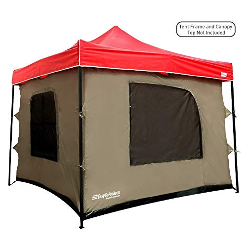 Camping Tent attaches to any 10'x10' Easy Up Pop Up Canopy Tent