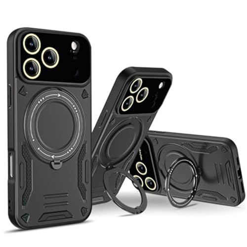 Coque iPhone 17 Pro antichoc avec bague de support et protection caméra