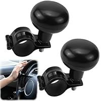 FAELNK Universal Lenkradknauf Spinner 2 Stück Lenkhilfe Auto Lenkradknauf Traktor Einstellbar Lenkradknopf für Auto LKW Traktor Gabelstapler Rasenmäher Boot Lenkrad Zubehör