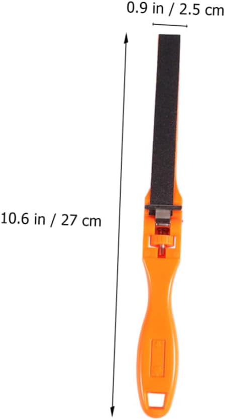 Manual Sandpaper Clamp Grinding Board for Metal Surface Cleaning | Plastic Construction, Small Size, Removes Rust and Oxide Layer, Useful for Tools and Other Metal Surfaces