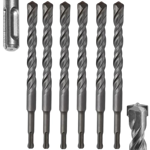 Broca Vídea Fura Parede Concreto 8mm x 160mm Encaixe SDS Plus | Fertak | Kit 06 Un