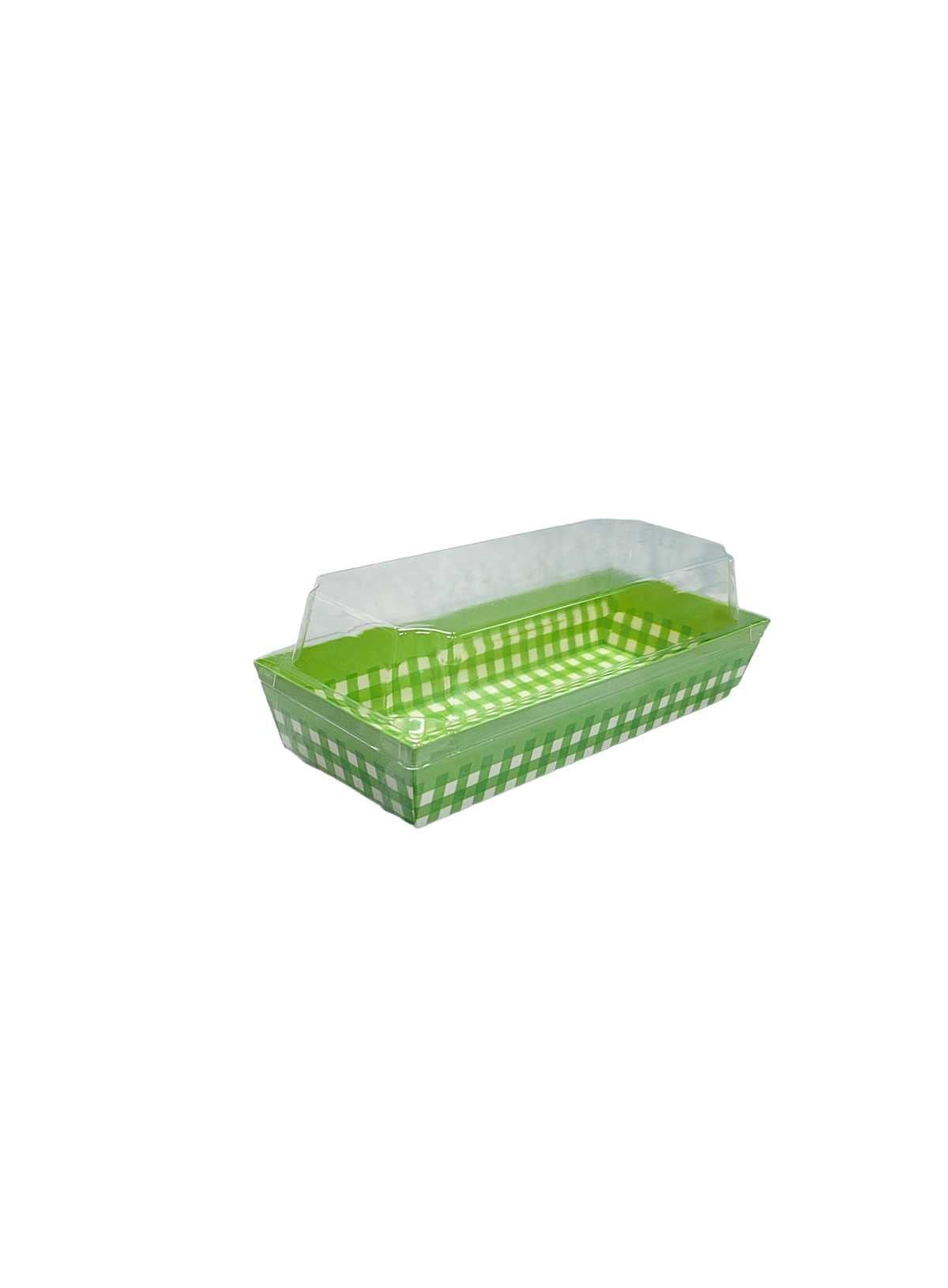 CAKE DECOR™ Direct Bake-able Paper Moulds with Lid - Rectangle Shape - Green (10 Pcs Pack)-image-45