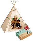 PlayVibe Kids Teepee Canopy - Baby & Toddler Play Shelter...