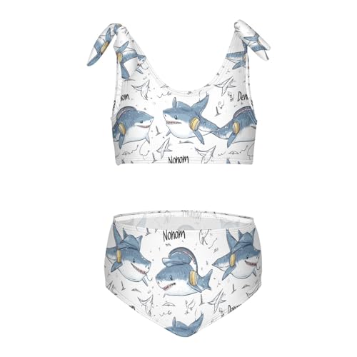 Wusikd Shark Girls Swimsuits Two Piece Swimwear Bikini Set for for Girls Size 3T
