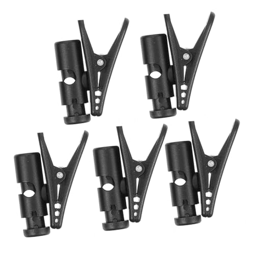 CLISPEED 5piezas Clip De Cable para Auriculares Unidades Sujetador Multipropósito para Micrófono Fijación Efectiva Superficies Verticales y Horizontales Compatible La Mayoría De Cables
