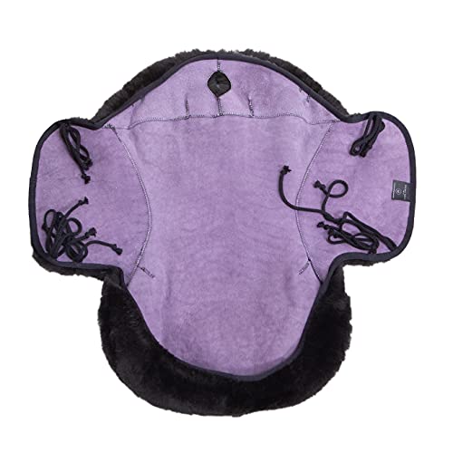 Miniatura 2 de Christ Revestimiento Laramie De Zalea De Borrego Natural Para Montura Vaquera Con Cuerno Cubierta Funda Para Silla Western De Caballo En Marrón, Talla Xl