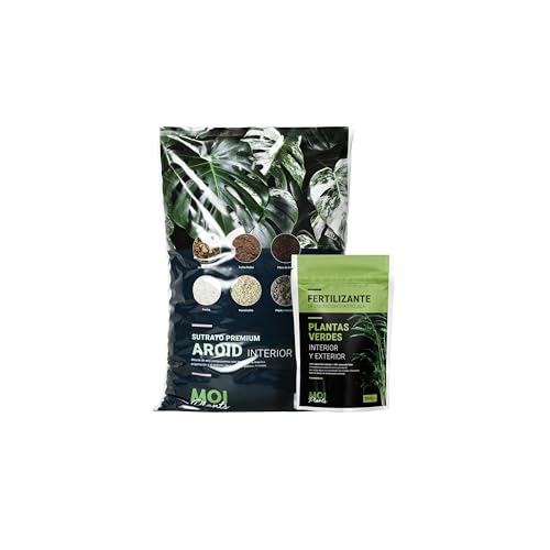 MOIPLANTS | Pack SUSTRATO PREMIUM AROID 10L + FERTILIZANTE para P...