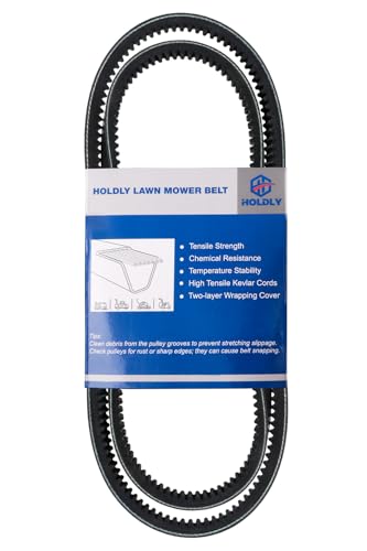 Holdly 603907 607400 Pump Drive Belt 1/2 x 51'', Cogged Drive Belt for Hustler Raptor, Raptor Limited, Raptor SD, Raptor SDX Mower, Premium Kevlar Aramid Cord Belt for Lawn Mower