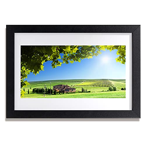 Cadre photo mural de paysage champêtre avec moulure MDF de qualité supérieure