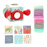 Pegciuho Taschentuchbox für Kinder mit Spielzeug, Spiegel, Geschenken, Tuch mit Accessoires, Babyspielzeug