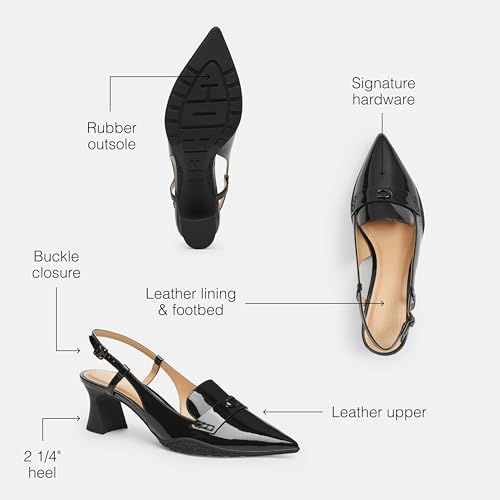 Coach Women's Nikola Leather Hybrid Slingback Discontinued Pump3