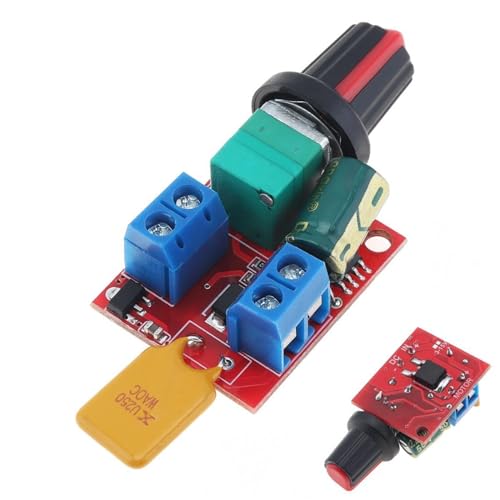 Regulador de velocidad PWM MOBYAT para motores de corriente continua de 3-35V y 5A 90W 2