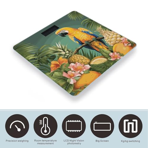 Báscula digital inteligente para baño con vidrio templado miniatura 3