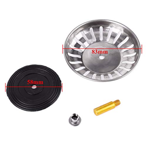 2 piezas colador para fregadero de cocina 3.26 pulg diám miniatura 2