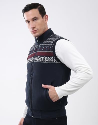 Image of Monte Carlo Men's Regular Fit Reversible Jacket | Mock Neck Zip Closure | Solid Design | Sleeveless Warm & Stylish Reversible Fashion Winter Jacket |Stylish Reversible Jacket For Men (Pack Of 1)